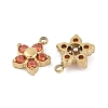 304 Stainless Steel Micro Pave Cubic Zirconia Pendants STAS-I325-021G-2