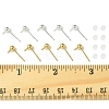 40Pcs 2 Colors 304 Stainless Steel Stud Earring Findings STAS-FS0001-57-5