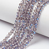 Electroplate Glass Beads Strands EGLA-A034-T4mm-I11-1