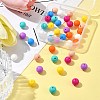 40Pcs 8 Colors Food Grade Eco-Friendly Silicone Focal Beads SIL-FS0001-20-8