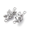 Brass Rhinestone Pendants KK-E793-21P-2