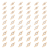 60Pcs 3 Styles Brass Pave Clear Cubic Zirconia Connector Charms FIND-UN0004-42-1