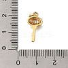 Rack Plating Brass Micro Pave Cubic Zirconia Pendants ZIRC-F142-12C-G-3