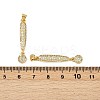 Brass Micro Pave Cubic Zirconia Pendants KK-S526-21G-4