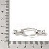 Brass Fold Over Clasps KK-K389-010P-3