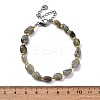Natural Labradorite Beaded Bracelets for Women G-P563-07P-05-5