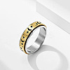 201 Stainless Steel Rotatable Finger Rings FS-WG1BCD7-06-1