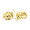Brass Micro Pave Cubic Zirconia Pendants KK-H441-31G-3