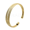 Brass Open Cuff Bangles BJEW-Z093-01G-4