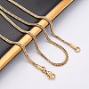 2.5MM 304 Stainless Steel Double Box Chain Necklaces NJEW-Q013-05G-4