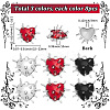 24Pcs 3 Colors Tibetan Style Alloy Pendants FIND-SC0025-49-2