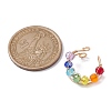Colorful Glass Cuff Earrings EJEW-JE05699-02-5
