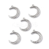 Brass Micro Pave Clear Cubic Zirconia Charms KK-E068-VF273-4