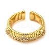 Brass Micro Pave Cubic Zirconia Cuff Rings RJEW-P102-16G-2