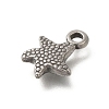 Anti-Tarnish 304 Stainless Steel Pendants STAS-M075-27P-2