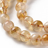 Heated Natural Citrine Beads Strands G-S362-105B-5