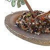 Natural Green Aventurine Chips Love Heart Tree Decorations DJEW-P017-B03-4