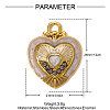 304 Stainless Steel Rhinestone Pendants STAS-OY009-50G-2