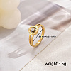 201 Stainless Steel Classic Roman Numeral Rings YL1527-11-1