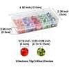 90G 5 Style Opaque & Transparent Inside Colours 3/0 Glass Seed Beads SEED-FS0001-15B-4