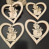 Unfinished Wood Pendant Decorations LS-WOCR-PW0001-123-22-1