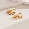 Elegant 201 Stainless Steel Hand Chandelier Earrings ZD9069-1-3