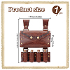 PU Imitation Leather Waist Belt Bag with 4 Cork Glass Bottles AJEW-WH0678-31B-2