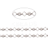 304 Stainless Steel Rhombus & Sun Link Chains CHS-F017-11P-1