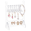 Transparent Acrylic Earrings Display Hanger EDIS-WH0029-33B-1