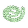 Frosted Glass Beads Strands GLAA-T023-30H-2