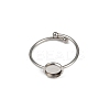 304 Stainless Steel Cuff Ring Components STAS-D372-03P-01-2