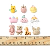 10Pcs 10 Styles Opaque Resin Pendants RESI-FS0001-31-6