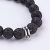 Lava Rock Stretch Bracelet BJEW-JB03139-2