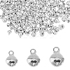 240Pcs 3 Styles Brass Christmas Bell Charms KK-CA0002-57S-1