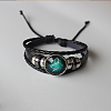 Constellation Stainless Steel Braided Bead Bracelets WG47057-03-1