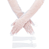 1 Pair Tulle Long Gloves for Wedding Bride Supplies AJEW-ME0001-73-1