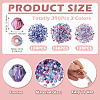 390Pcs 3 Colors Transparent Colours Glass Seed Beads GLAA-TA0003-76C-4