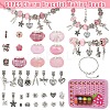DIY European Style Bracelet Kits. including Alloy & Resin European Beads DIY-YW0012-11B-2