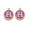Golden Plated Alloy Enamel Charms LS-ENAM-Q437-12H-1