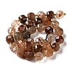 Natural Black Gold Rutilated Quartz Beads Strands GG-CBABD99-03B-3