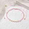 Adjustable Natural Rose Quartz & Seed Braided Bead Bracelets BJEW-JB10181-05-2