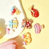 7Pcs 7 Styles Ring/Box/Lock/Envelope/Bear/Balloon/Hot Air Balloon Valentine's Day Theme Opaque Resin Decoden Cabochons RESI-FS0001-69-8