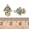 Brass Micro Pave Cubic Zirconia Charms KK-G391-09G-1-3