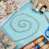 3 Yards Glass Rhinestone Chains DIY-DR0002-11C-4