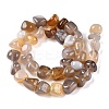Natural Grey Agate Beads Strands G-N342-64-3