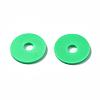 Flat Round Handmade Polymer Clay Beads CLAY-R067-12mm-06-2