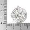 Brass Micro Pave Cubic Zirconia Pendants KK-P290-52P-02-3