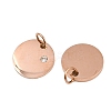 316 Surgical Stainless Steel Pendants STAS-J038-06RG-2