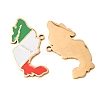 304 Stainless Steel & Enamel Pendants SA-CBA6ECE-01B-G-3