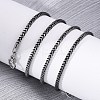 2MM 304 Stainless Steel Wheat Chain Necklaces NJEW-Q013-16A-5
